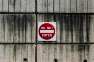 do not enter